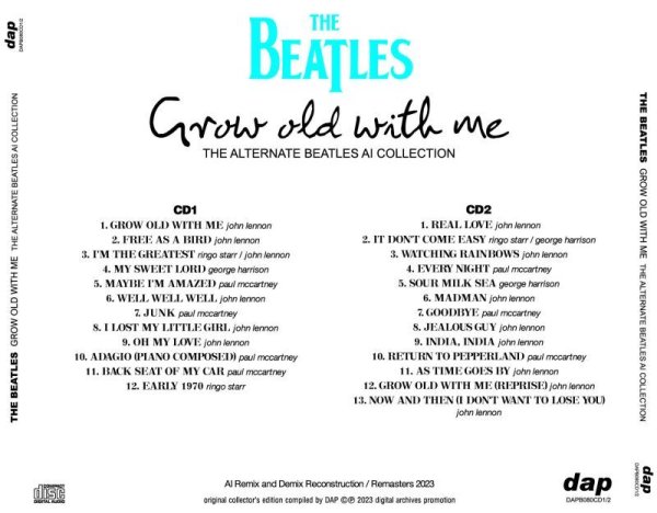 Photo2: THE BEATLES - GROW OLD WITH ME THE ALTERNATE BEATLES AI COLLECTION 2CD [DAP] (2)