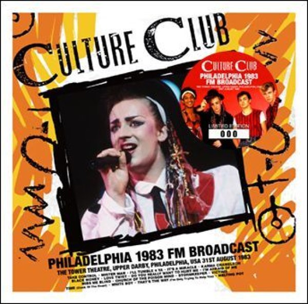 Photo1: CULTURE CLUB - PHILADELPHIA 1983 FM BROADCAST CD [Wardour-589] (1)