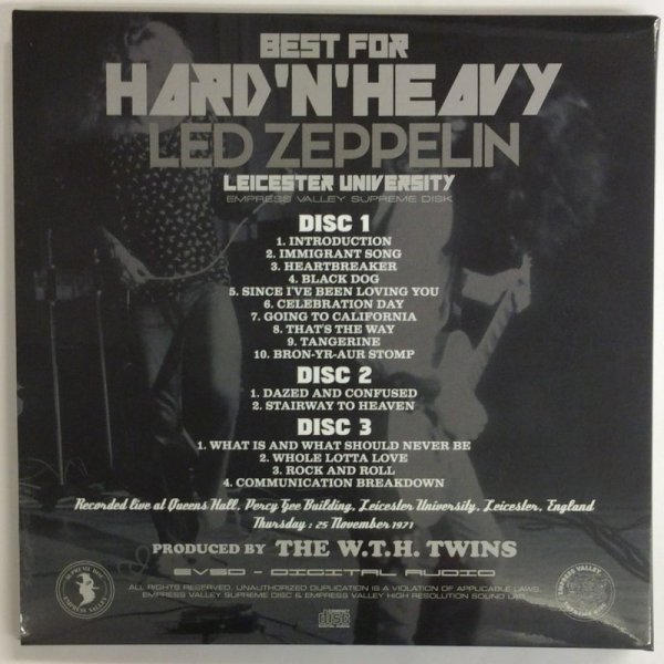 Photo3: LED ZEPPELIN – BEST FOR HARD 'N' HEAVY 3CD BOX SET 2ND EDITION [EMPRESS VALLEY] ★★★STOCK ITEM / OUT OF PRINT★★★ (3)
