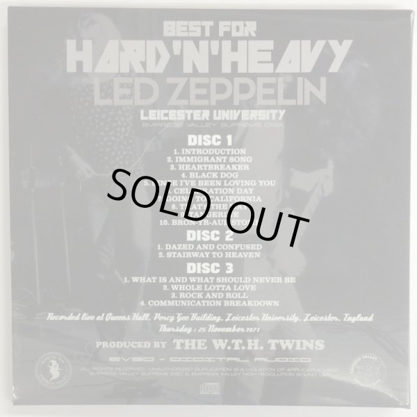 Photo3: LED ZEPPELIN – BEST FOR HARD 'N' HEAVY 3CD BOX SET 2ND EDITION [EMPRESS VALLEY] ★★★STOCK ITEM / OUT OF PRINT★★★ (3)