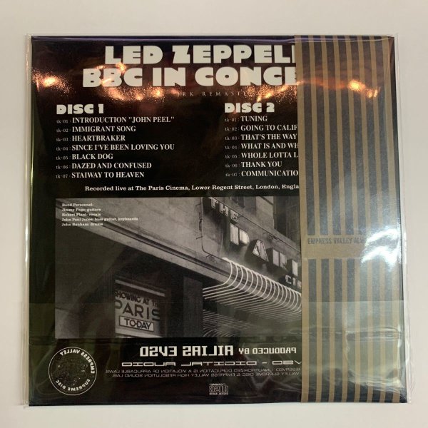 Photo2: LED ZEPPELIN - BBC IN CONCERT JRK REMIX 2CD BLACK COVER [EMPRESS VALLEY ALIAS] ★★★STOCK ITEM / OUT OF PRINT★★★ (2)