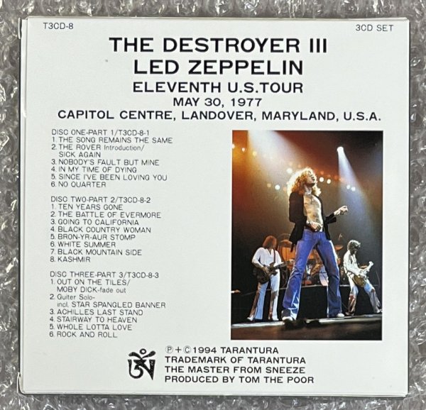 Photo2: LED ZEPPELIN - THE DESTROYER III 3CD WITH POSTER  [TARANTURA] ★★★STOCK ITEM / OUT OF PRINT / SPECIAL PRICE★★★ (2)