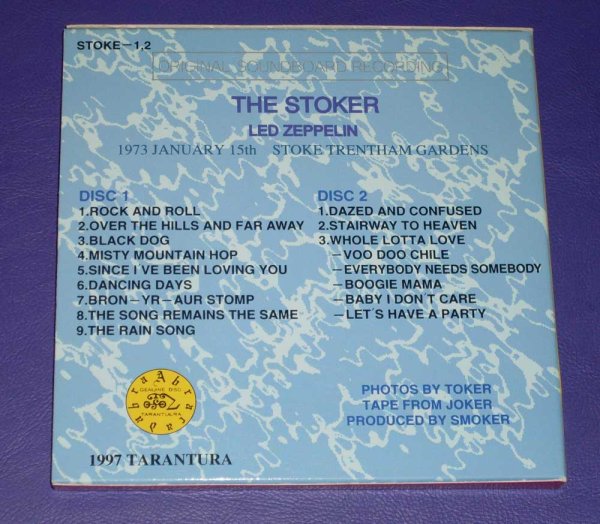 Photo3: LED ZEPPELIN - THE STOKER 2CD  [TARANTURA] ★★★STOCK ITEM / OUT OF PRINT / SPECIAL PRICE★★★ (3)