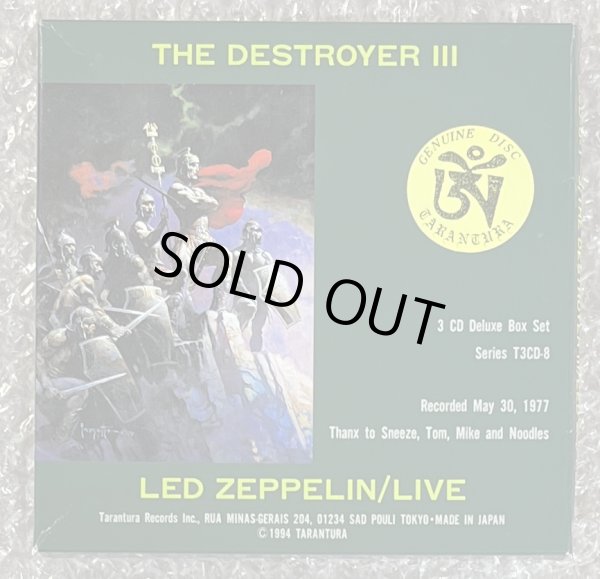 Photo1: LED ZEPPELIN - THE DESTROYER III 3CD WITH POSTER  [TARANTURA] ★★★STOCK ITEM / OUT OF PRINT / SPECIAL PRICE★★★ (1)