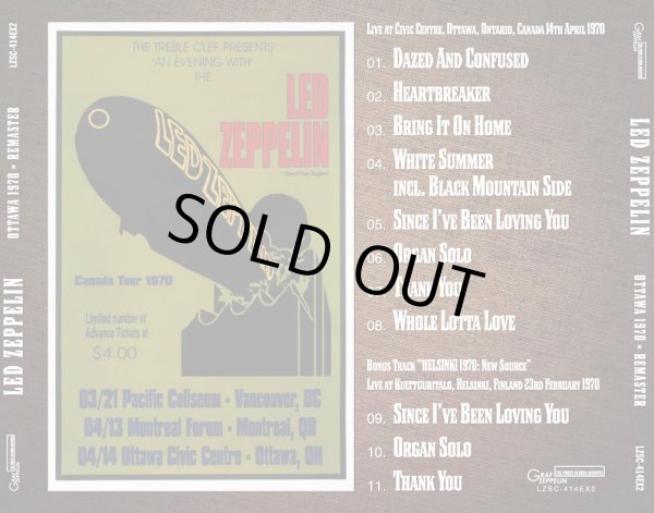 Photo2: LED ZEPPELIN - OTTAWA 1970 Remaster CD PROMOTIONAL [GRAF ZEPPELIN] ★★★STOCK ITEM★★★ (2)