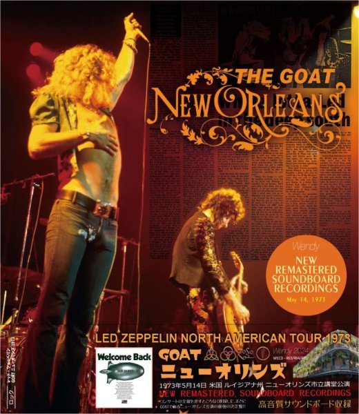 Photo1: LED ZEPPELIN - 1973 THE GOAT NEW ORLEANS 3CD [WENDY] (1)