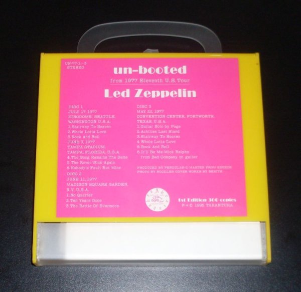 Photo2: LED ZEPPELIN - UN-BOOTED 3CD  [TARANTURA] ★★★STOCK ITEM / OUT OF PRINT / VERY RARE★★★ (2)