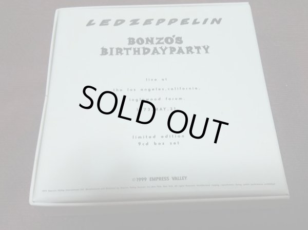 Photo2: LED ZEPPELIN - BONZO'S BIRTHDAY PARTY 9CD + 2CD SBD BOX SET 1st EDITION 1st EVSD RELEASED [EMPRESS VALLEY] ★★★STOCK ITEM / OUT OF PRINT★★★ (2)