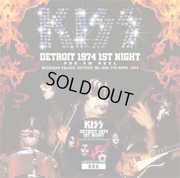 Photo1: KISS - DETROIT 1974 1ST NIGHT: PRE-FM REEL CD plus Bonus DVDR "DETROIT 1974: THE VIDEO" [ZODIAC 650] ★★★STOCK ITEM / HOT SPRING SALE★★★ (1)