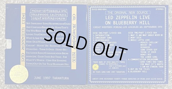 Photo3: LED ZEPPELIN - LIVE ON BLUEBERRY HILL NEW SOURCE  2CD  [TARANTURA] ★★★STOCK ITEM / OUT OF PRINT ★★★ (3)