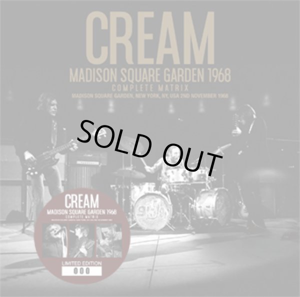 Photo1: CREAM - MADISON SQUARE GARDEN 1968: COMPLETE MATRIX 2CD [Beano-280] ★★★STOCK ITEM / HOT WINTER SALE★★★ (1)