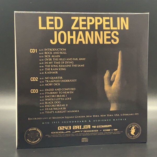 Photo4: LED ZEPPELIN - JOHANNES 3CD [EMPRESS VALLEY ALIAS] ★★★STOCK ITEM / OUT OF PRINT / SPECIAL PRICE★★★★★★ (4)