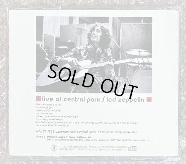 Photo2: LED ZEPPELIN - LIVE AT CENTRAL PARK CD + BONUS CD  [EMPRESS VALLEY] ★★★STOCK ITEM / OUT OF PRINT / SALE ★★★ (2)