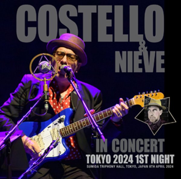 Photo1: ELVIS COSTELLO & STEVE NIEVE - TOKYO 2024 1ST NIGHT 2CDR [Uxbridge 2183] (1)