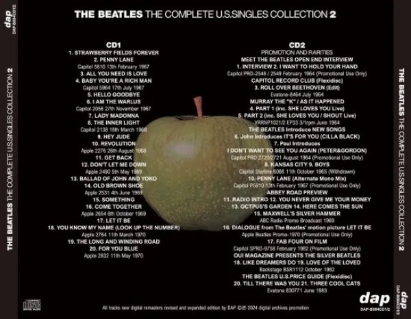 Photo2: THE BEATLES - THE COMPLETE U.S.SINGLES COLLECTION 2 2CD [DAP] (2)