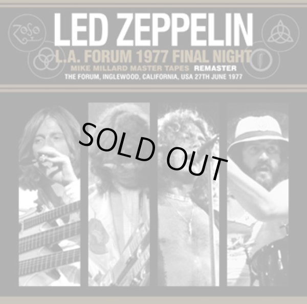 Photo2: LED ZEPPELIN - L.A. FORUM 1977 FINAL NIGHT MIKE MILLARD MASTER TAPES: FLAT TRANSFER 3CD plus Ltd Bonus 3CDR "L.A. FORUM 1977 FINAL NIGHT MIKE MILLARD MASTER TAPES: REMASTER"   ★★★STOCK ITEM / OUT OF PRINT / VERY RARE / MUST HAVE★★★ (2)