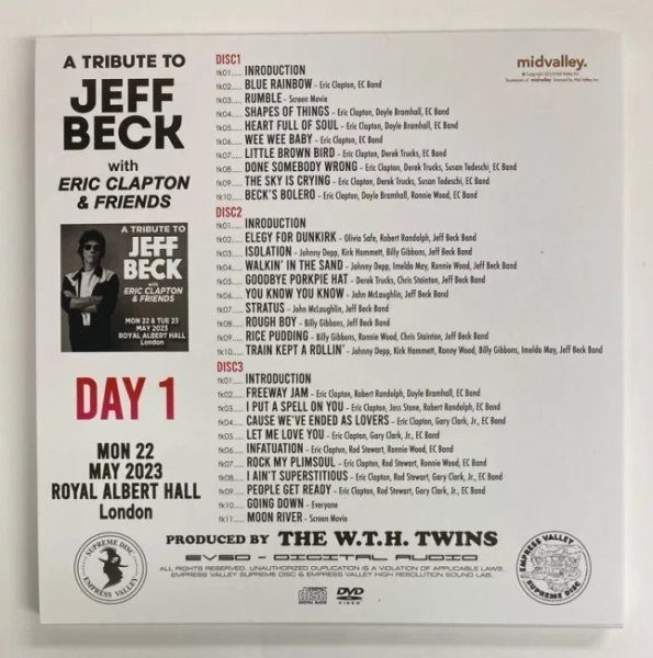 Photo5: ERIC CLAPTON - TRIBUTE TO JEFF BECK 6CD + 2DVD + 2DVDR [EMPRESS VALLEY] ★★★STOCK ITEM / OUT OF PRINT★★★ (5)