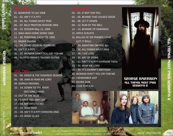 Photo2: GEORGE HARRISON - ALL THINGS MUST PASS SESSIONS II 3CD [MISTERCLAUDEL] (2)