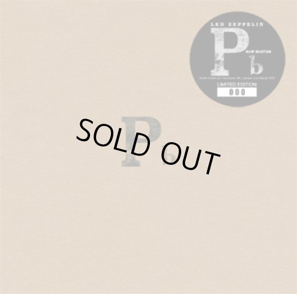 Photo1: LED ZEPPELIN - PB : RAW MASTER CD ★★★STOCK ITEM / HOT WINTER SALE★★★ (1)