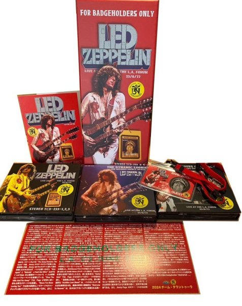 Photo1: LED ZEPPELIN - FOR BADGEHOLDERS ONLY / SPECIAL EDITION 9CD BOX  [TARANTURA] ★★★STOCK ITEM / OUT OF PRINT / MEGA RARE★★★ (1)