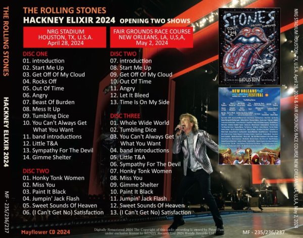 Photo2: THE ROLLING STONES - 2024 HACKNEY ELIXIR 3CD [MAYFLOWER] (2)