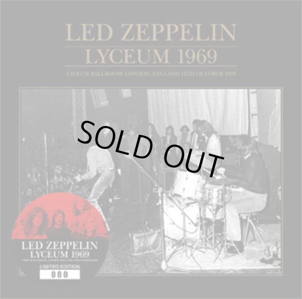 Photo1: LED ZEPPELIN - LYCEUM 1969 CD ★★★STOCK ITEM / HOT WINTER SALE★★★ (1)