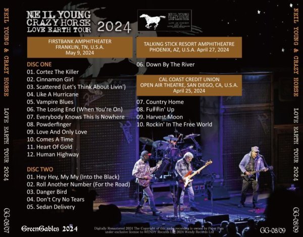 Photo2: NEIL YOUNG - 2024 LOVE EARTH TOUR 2CD [GREENGABLES] (2)