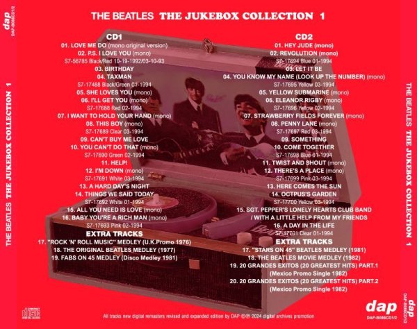 Photo2: THE BEATLES -  THE JUKEBOX COLLECTION 1 - FOR JUKEBOXES ONLY SINGLES 2CD [DAP] (2)