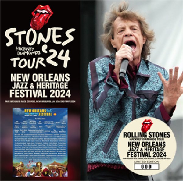 Photo1: THE ROLLING STONES - NEW ORLEANS JAZZ & HERITAGE FESTIVAL 2024 2CD (1)