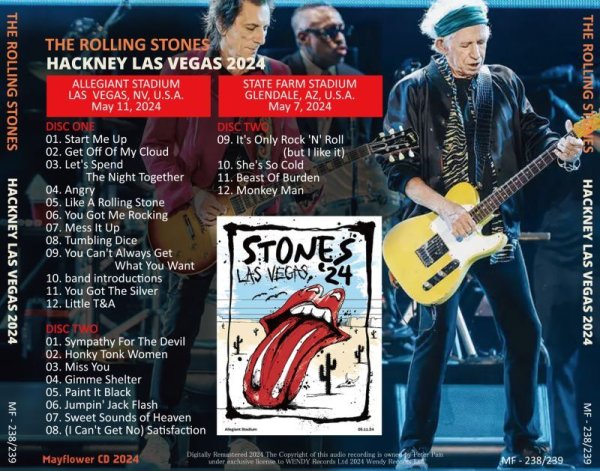 Photo2: THE ROLLING STONES - 2024 HACKNEY LAS VEGAS 2CD [MAYFLOWER] (2)