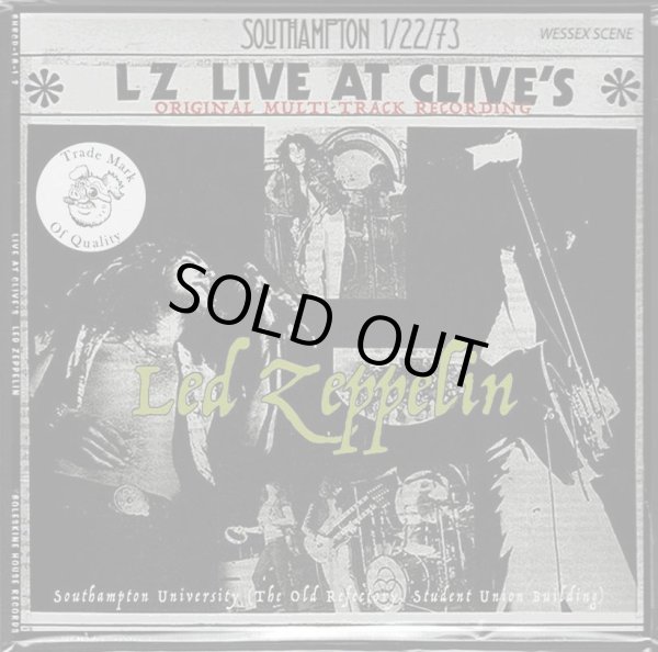Photo1: LED ZEPPELIN - LIVE AT CLIVE’S 2CD  100 Copies Only! [BOLESKINE / TARANTURA] ★★★STOCK ITEM / OUT OF PRINT / VERY RARE★★★ (1)