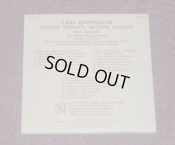 Photo2: LED ZEPPELIN - GOOD NIGHT MOON LIGHT 3CD [TARANTURA] ★★★STOCK ITEM / OUT OF PRINT / VERY RARE★★★ (2)
