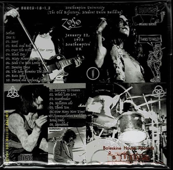 Photo2: LED ZEPPELIN - LIVE AT CLIVE’S 2CD 100 Copies Only! [BOLESKINE / TARANTURA] ★★★STOCK ITEM / OUT OF PRINT / VERY RARE★★★ (2)