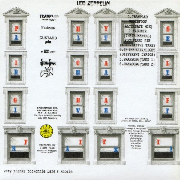 Photo2: LED ZEPPELIN - PHYSICAL GRAFFITI ALTERNATIVE TRAX! CD UNOPENED [TARANTURA] ★★★STOCK ITEM / OUT OF PRINT / VERY RARE★★★ (2)