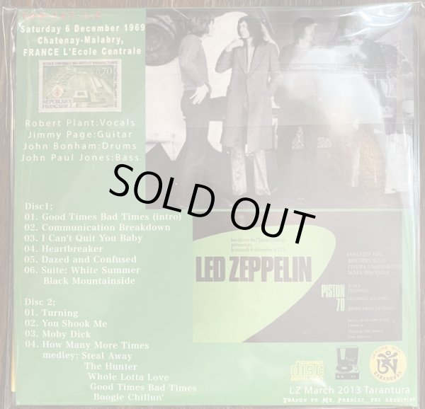 Photo4: LED ZEPPELIN - SECONDS AFTER CATCHING FIRE 2CD 3D COVERS LAST GIG 1969 [TARANTURA] ★★★STOCK ITEM / OUT OF PRINT / NO PASTE UP! / MEGA RARE★★★ (4)
