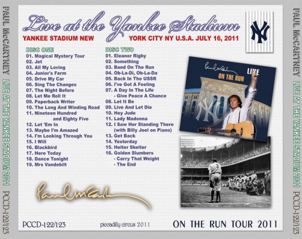 Photo2: PAUL McCARTNEY - LIVE AT THE YANKEE STADIUM 2011 2CD [PICCADILLY CIRCUS] (2)