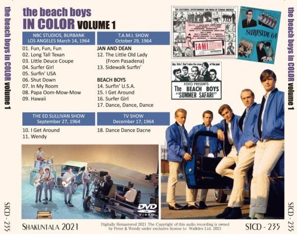 Photo2: THE BEACH BOYS - IN COLOR VOLUME 1 DVD [SHAKUNTALA] (2)