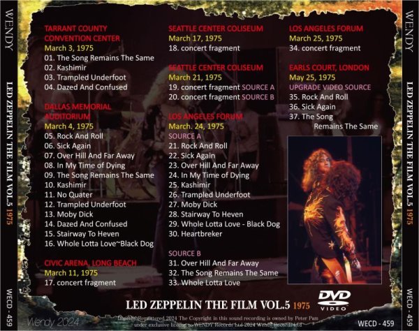 Photo2: LED ZEPPELIN - THE FILM VOL.5 1975 DVD [WENDY] (2)
