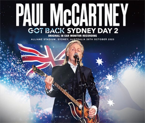 Photo1: PAUL McCARTNEY - GOT BACK SYDNEY DAY 2: ORIGINAL IN EAR MONITOR RECORDING 4CD [Merseyside 004] (1)