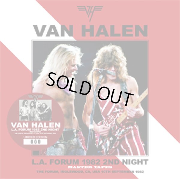Photo1: VAN HALEN - L.A. FORUM 1982 2ND NIGHT MASTER TAPES 2CD [ZODIAC 677] ★★★STOCK ITEM / HOT WINTER SALE★★★ (1)