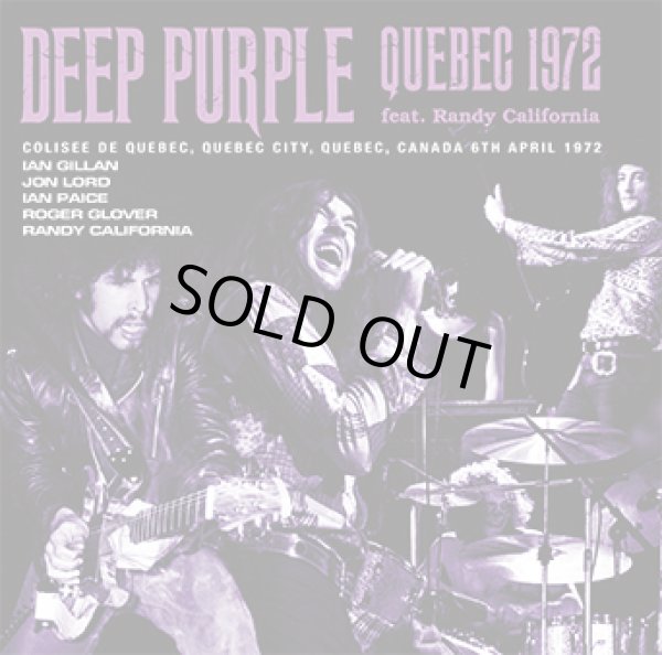 Photo1: DEEP PURPLE - QUEBEC 1972 feat. Randy California CD [Darker Than Blue 284] (1)