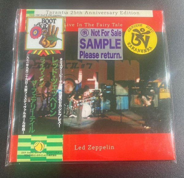 Photo1: LED ZEPPELIN - LIVE IN THE FAIRY TALE SAMPLE PROMO OBI B 2CD [TARANTURA] ★★★STOCK ITEM / OUT OF PRINT / VERY RARE★★★ (1)