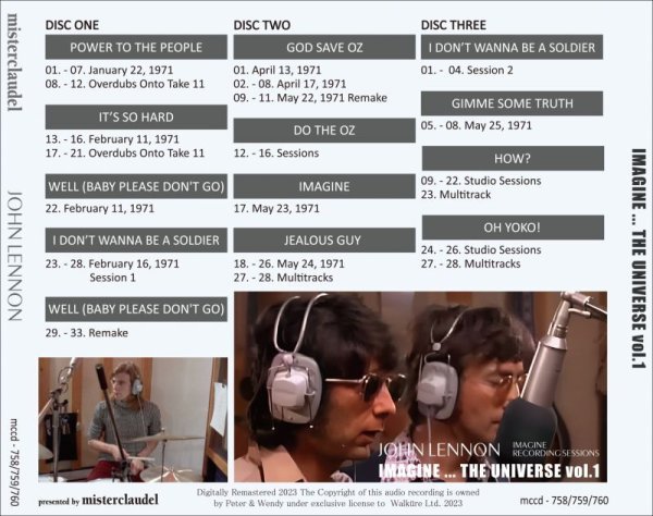 Photo2: JOHN LENNON - IMAGINE ... THE UNIVERSE VOL.1 5CD [MISTERCLAUDEL] (2)