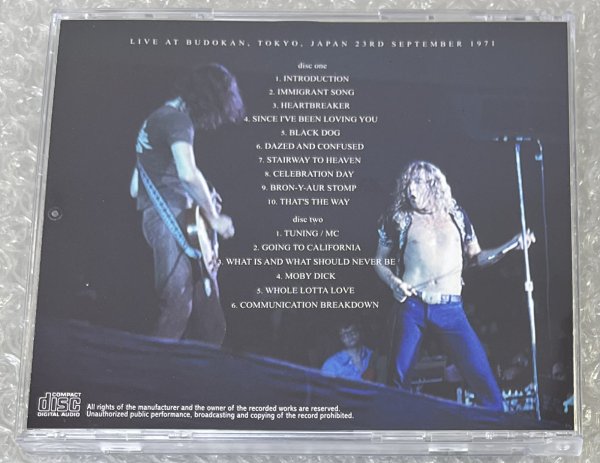 Photo2: LED ZEPPELIN - STAGE IN TOKYO 1971 2CD ★★★STOCK ITEM / OUT OF PRINT★★★ (2)