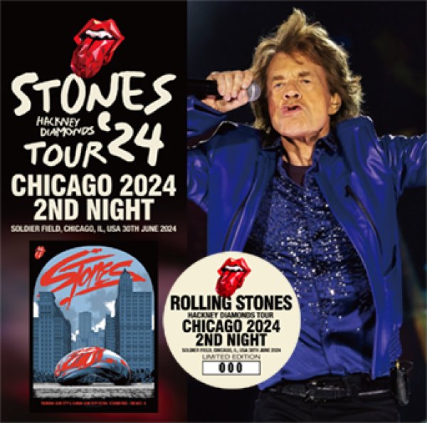 Photo1: THE ROLLING STONES - CHICAGO 2024 1ST NIGHT 2CD (1)