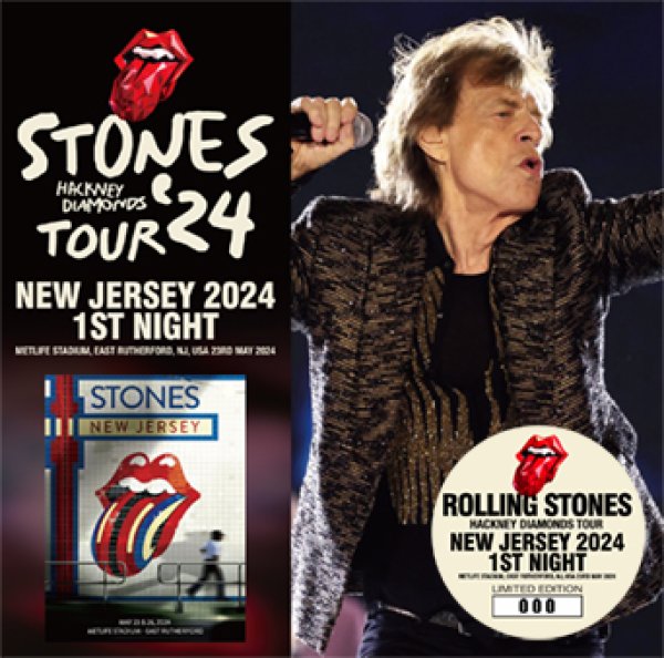 Photo1: THE ROLLING STONES - NEW JERSEY 2024 1ST NIGHT 2CD (1)