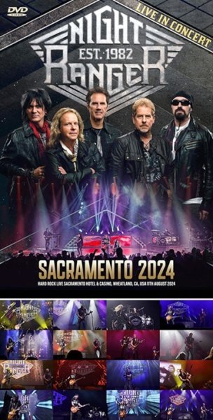 Photo1: NIGHT RANGER - SACRAMENTO 2024 DVDR [Shades 2065] (1)