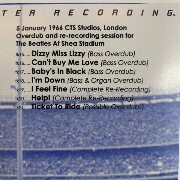 Photo6: THE BEATLES -  SHEA! “The Complete Unadulterated Shea Stadium Soundboard Recording CD PRO USE EDITION  [EMPRESS VALLEY] (6)