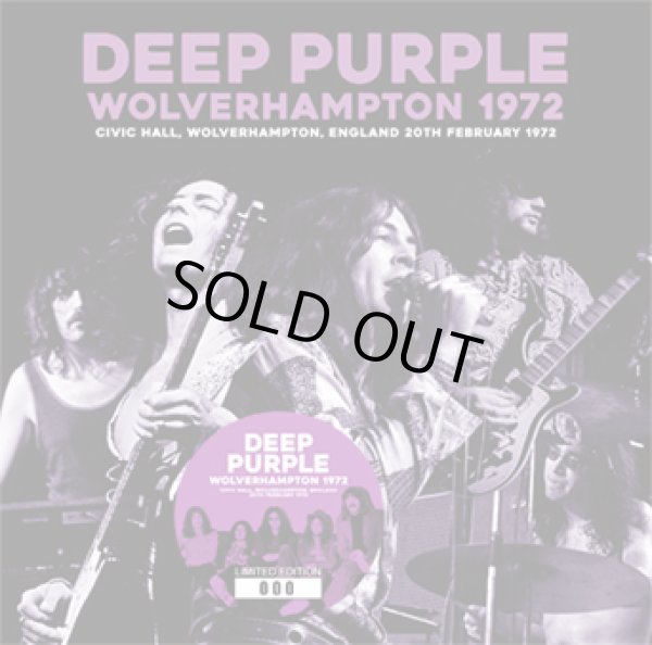 Photo1: DEEP PURPLE - WOLVERHAMPTON 1972 2CD [Darker Than Blue 337/338] ★★★STOCK ITEM / HOT WINTER SALE★★★ (1)