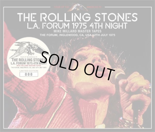 Photo1: THE ROLLING STONES - L.A. FORUM 1975 4TH NIGHT: MIKE MILLARD MASTER TAPES 3CD ★★★STOCK ITEM / OUT OF PRINT / HOT WINTER SALE★★★ (1)